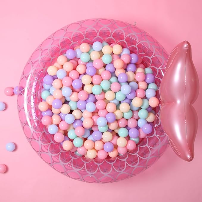 GOGOSO Ball Pits Balls for Toddlers Pack of 50 100 200 Plastics Shape Ball Non-Phthalate Non-BPA Non-Toxic 2.2-Inch Crush Proof Play Balls