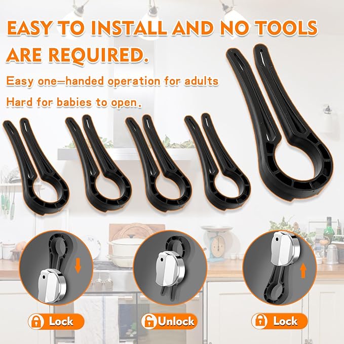 Stove Knob Safety Covers for Child, Gas Stove Knob Locks, Oven Lock Child Safety Stove Guard Black, Stove Knob Safety Cover for Child and Pet (5 Pack)