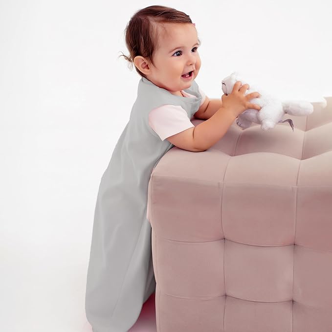 Mama Cheetah Baby Sleep Sack 0.5 TOG, Organic Cotton Baby Wearable Blanket with Two-Way Zipper, Swaddle Transition Baby Sleeping Bag for Newborn Infant Toddler Boy Girl, 6-12 Months