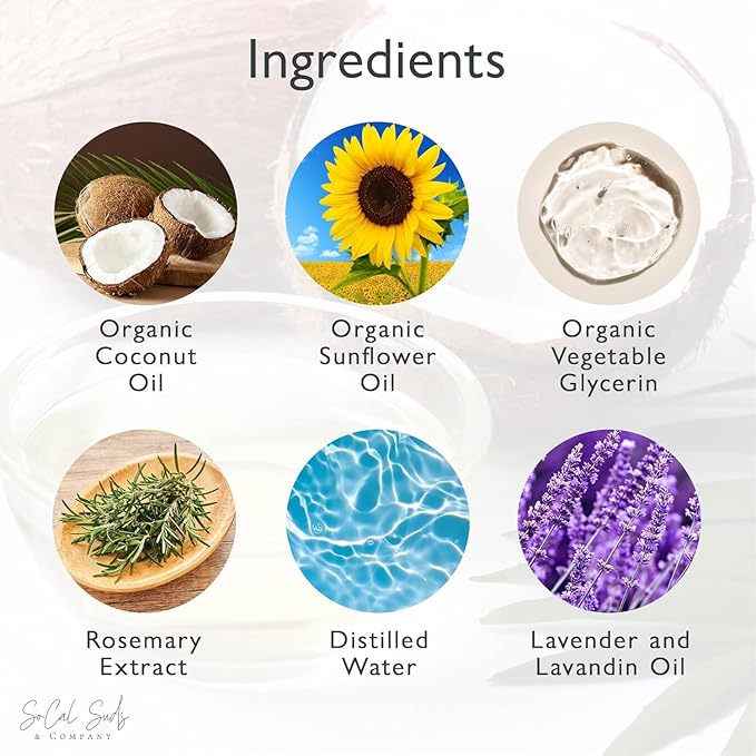 SoCal Suds & Company 2oz Organic Foaming Baby Wash & Shampoo - Lavender - 2 Pack