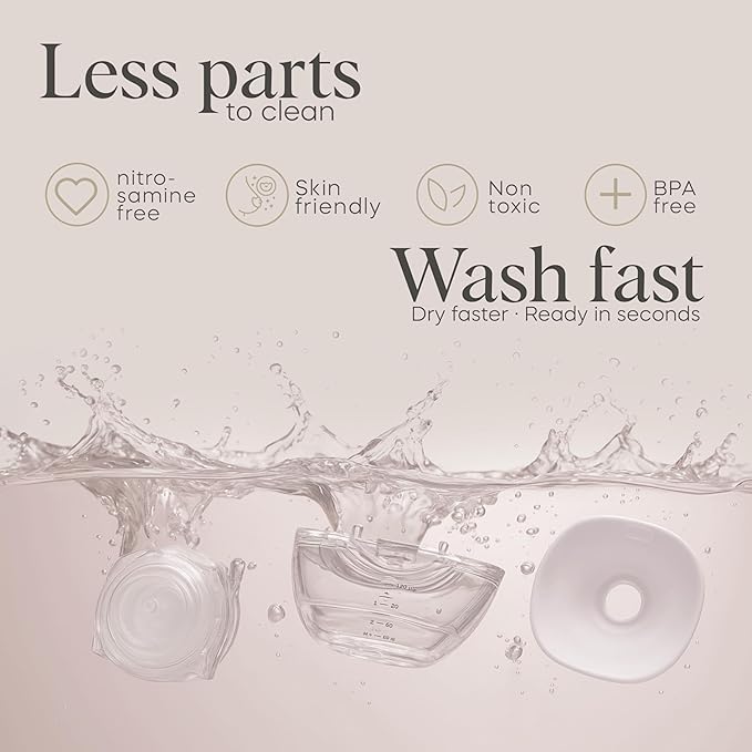 Wearable Hands-Free Breast Pump – Portable Electric Breastfeeding Pump with Multiple Suction Modes, Leakproof Design, LED Display & Travel Case – 120 Milliliters Capacity