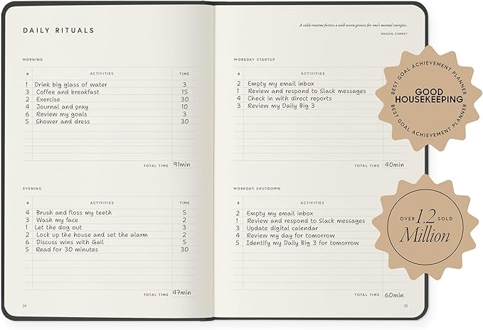 Full Focus Evergreen Linen Planner by Michael Hyatt - The #1 Daily Planner to Set Annual Goals, Increase Focus, Eliminate Overwhelm, and Achieve Your Biggest Goals - Hardcover