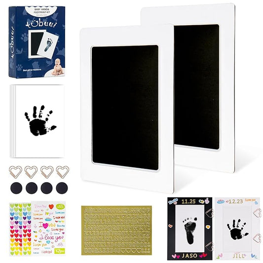 Inkless Baby Hand and Footprint Kit,Clean Touch Ink Pad for Baby Footprint Kit,No Mess Dog Paw Print Kit,DIY Footprint Ink for Baby Keepsake Gifts for Boys and Girls