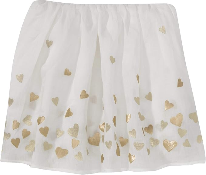 Lambs & Ivy Baby Love Pink/Gold Girl Heart 4 Piece Crib Bedding Set