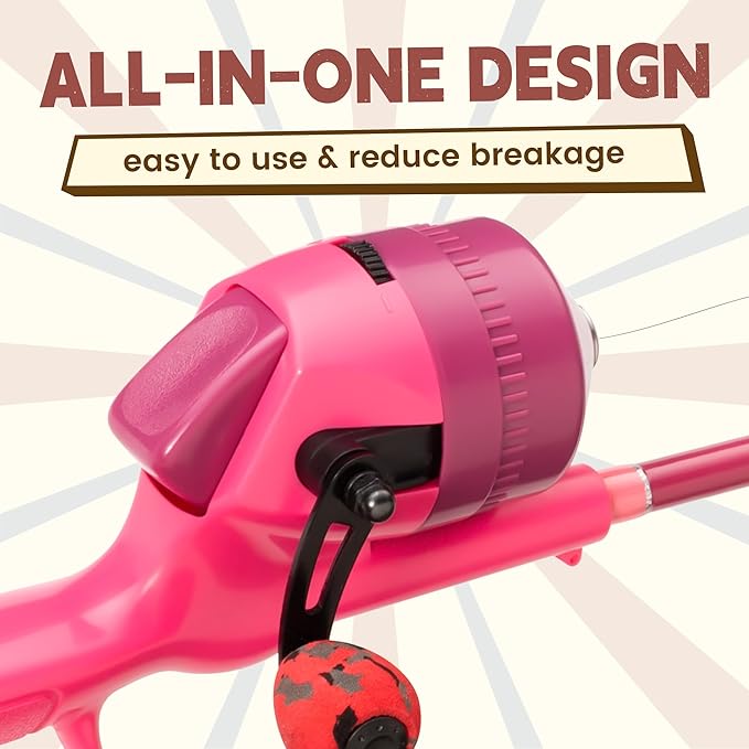 Kids Fishing Pole, Telescopic Fishing Rod, Toddler Collapsible Fishing Rod and Reel Combo with Tackle Box, Fishing Line, Bobber, and Soft Lures for Boy, Girl, Youth, Beginner, Over 4 Years Old