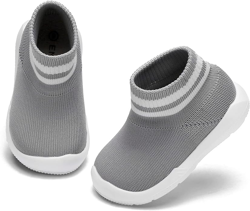 Engtoy Baby Shoes & Socks - Non-Slip Breathable Slippers with Soft Rubber Sole - Baby Boys & Girls Slip On Sneakers