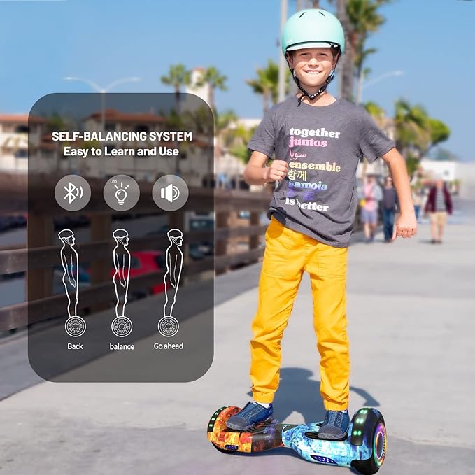 Scooter, Bluetooth & Corlorful LED Lights, Gifts for Kids & Adults & Girls & Boys, for All Ages