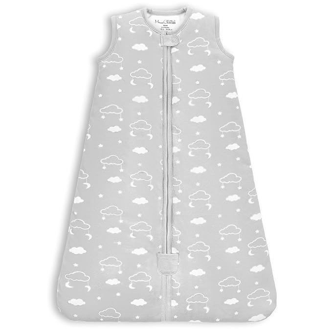 Mama Cheetah Baby Sleep Sack 2.5 TOG, Winter Baby Sleeping Bag with 2-Way Zipper, Organic Cotton Swaddle Transition Wearable Blanket for Boy Girl Infant Toddler, 0-6 Months