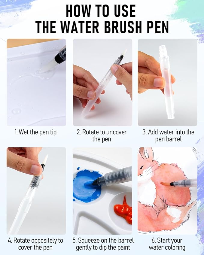 Nicpro 78PCS Watercolor Paint Set for Adults,Beginner & Artists, 36 Tubes Water Color Paint Set with 25 Watercolor Paper, 8 Squirrel Paint Brushes, Palettes, Color Wheel, Art Painting Supplies