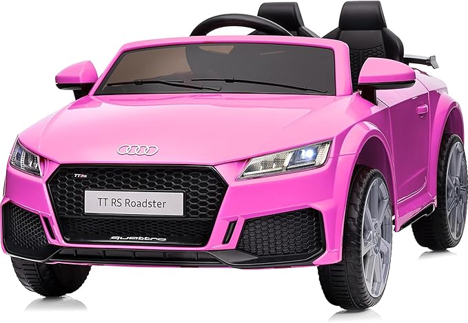 Kids Electric Car, Licensed Audi 6V Kids Ride on Toy Car for Toddlers - Pink