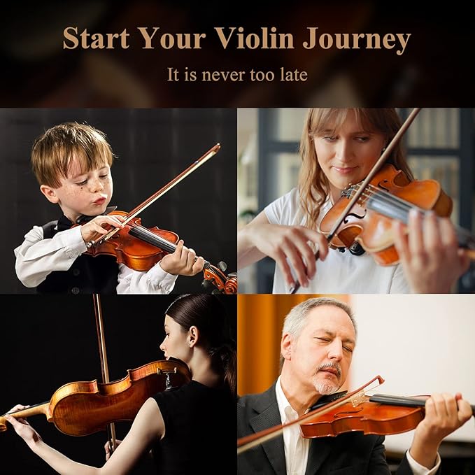 Eastar 1/2 Violin Set Half Size Fiddle EVA-3 Matte for Beginners with Hard Case, Rosin, Shoulder Rest, Bow, and Extra Strings (Imprinted Finger Guide on Fingerboard)