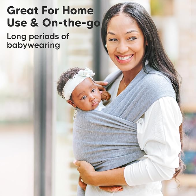 KeaBabies Baby Wrap Carrier - All in 1 Original Baby Carrier Newborn to Toddler Sling, Easy to Wear, Hands Free Bonding, Lightweight, Breathable Infant Wraps (Dusty Olive)