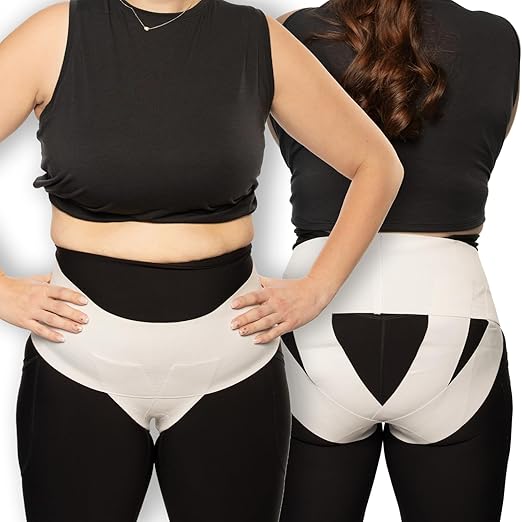 Pelvic Orthotic Support Belt - Uterus Support Girdle for Women’s Prolapsed or Dropped Bladder | Vulvar Varicosities | Postpartum Recovery | Symphysis Pubis | Dysfunction Pain - High Waist