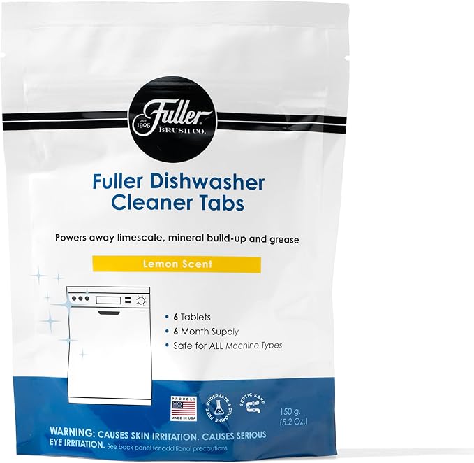 Fuller Dishwasher Cleaner Tabs - Lemon Scent (2)