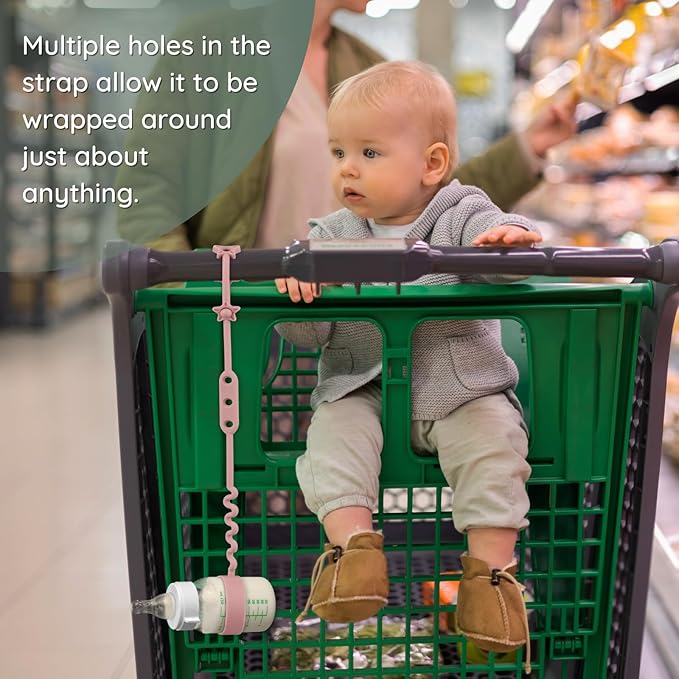 Toy Safety Straps, 3 Pack Silicone Sippy Cup Straps, Sippy Cup Leash for Baby, Keep Bottles and Sippy Cups Close at Hand and Off The Ground or Floor (4PACK, Midnight Blue/Ether/Mauve/Deep Lilac)