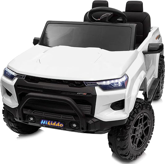 24V 10Ah Ride on Toy for Big Kids, 4WD 2 Seater Electric SUV Kids Car to Drive w/Remote Control, 4x200W Motors - White