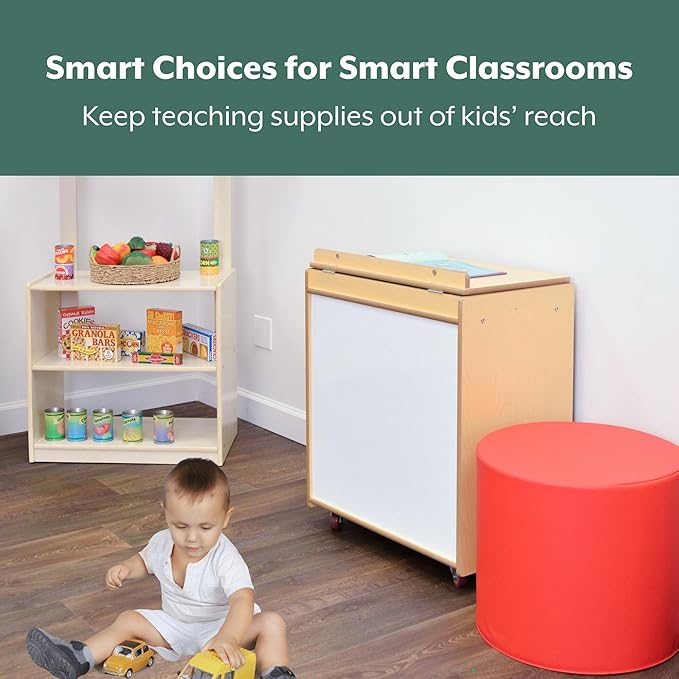 Angeles Value Line Big Book Display, Classroom Shelves and Daycare Furniture, Kids' Bookcases Cabinets & Shelves, 25" L x 16" W x 30" H