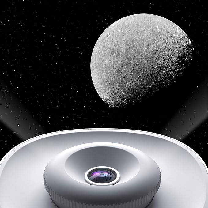 Orzorz Slide Discs Star Projector Galaxy Light Home Planetarium Projector (Work Star Projector) (Moon)