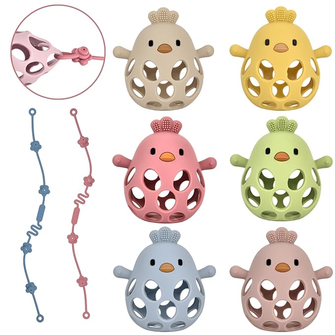 Baby Teething Toys, Teething Toys, Teethers for Babies 3-6 Months, Baby Chew Toys, BPA Free Teether Mitten with Soft Texture for Sensory Exploration and Itching Teething Relief