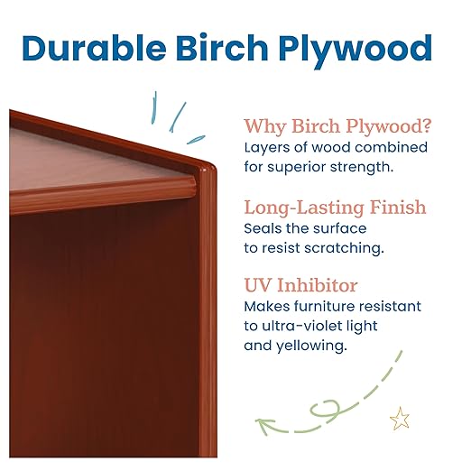 ECR4Kids Play Kitchen Stove, Wooden Playset, Dark Walnut