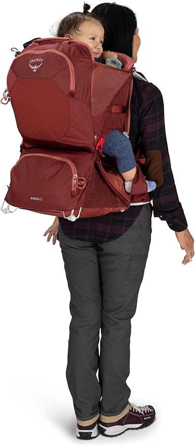 Osprey Poco LT Lightweight Child Carrier Backpack - Compact, Travel-Ready Kid Carrier with Sunshade and Adjustable Fit - Lightweight, Comfortable Hiking Carrier for Toddlers