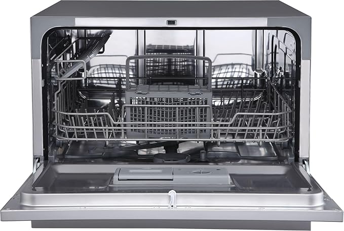 EdgeStar DWP63 21-5/8 Inch Wide 6 Place Setting Countertop Dishwasher - Silver