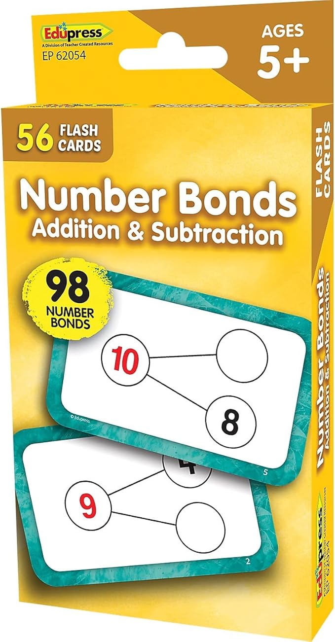 Teacher Created Resources Number Bonds Flash Cards - Addition and Subtraction (EP62054)