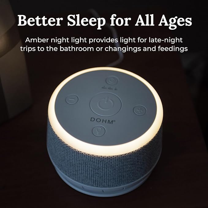 Yogasleep Dohm Nova White Noise Sound Machine, Better Sleep for Babies & Adults. Includes Night Light, 10 Fan Speeds & Calming Pink Noise for Louder Noise Masking. Noise Canceling for Office Privacy.
