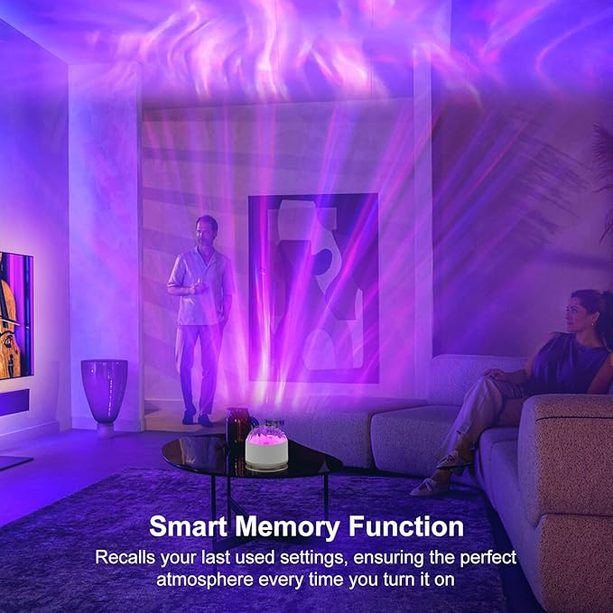 Northern Lights Projector, 16 Light Color Aurora Night Light Projector for Bedroom, Remote Galaxy Light Projector, Dimmable Mood Lighting with Memory Function for Playroom Kids Teen Girl Gift