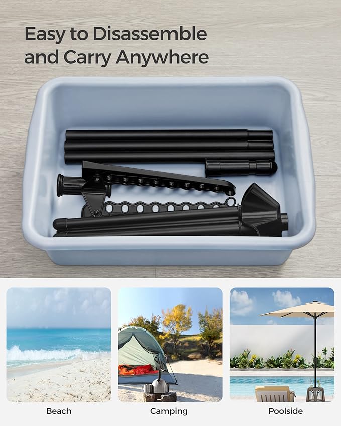 SONGMICS Clothes Drying Rack, 59-Inch Folding Laundry Drying Rack with 3 Rotatable Arms for Hangers, 4 Legs, Stainless Steel, for 27 Pieces of Clothes, Black ULLR510B01