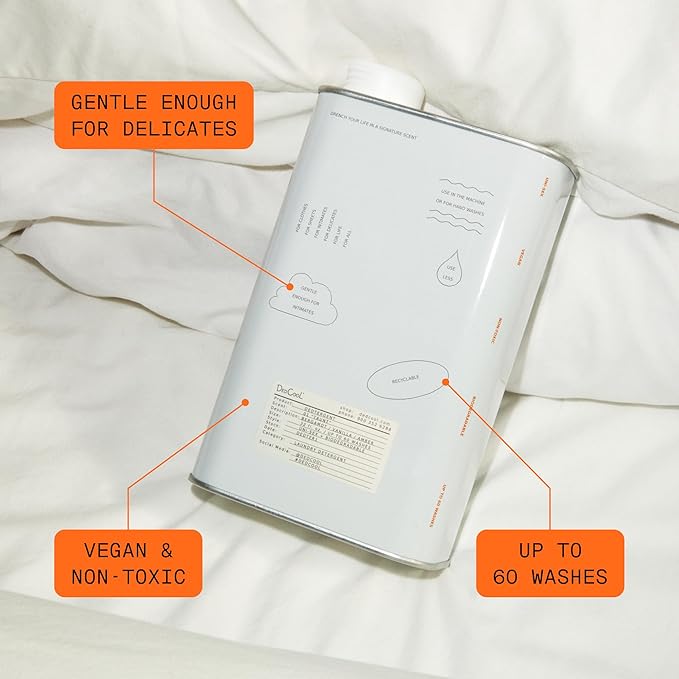 DedCool Liquid Laundry Dedtergent | 01 Taunt | Luxurious Long-Lasting Signature Scent Detergent | Effective Stain Removal | Infused with Natural Essential Oils | Non-Toxic | 60 Washes | 32 fl oz