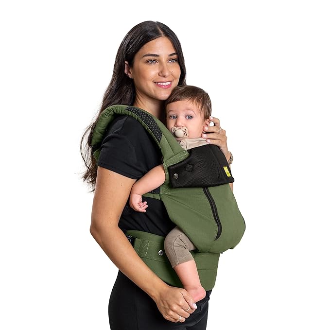 LÍLLÉbaby Complete All Seasons Ergonomic 6-in-1 Baby Carrier Infant to Toddler with Lumbar Support (7-45 Pounds), 360 Degree Baby Wearing & Multi-Position, Inward & Outward Facing (Succulent)