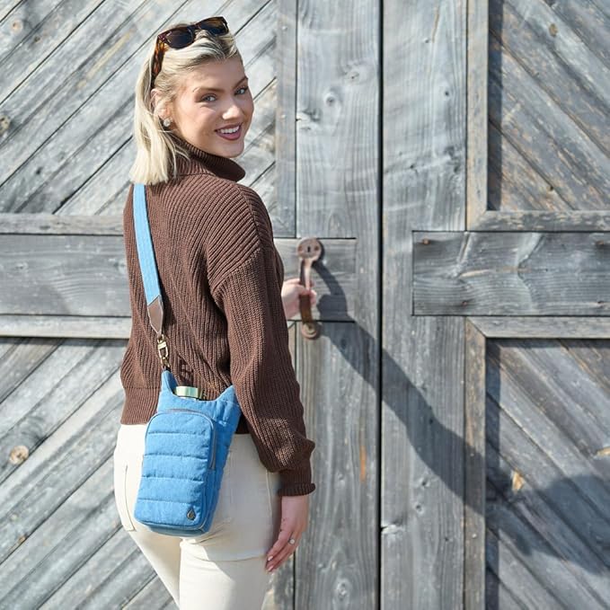 WanderFull® Original HydroBag® Collection, Water Bottle Holder w/Strap & Phone Pocket, Hands-Free Crossbody Water Bottle Bag