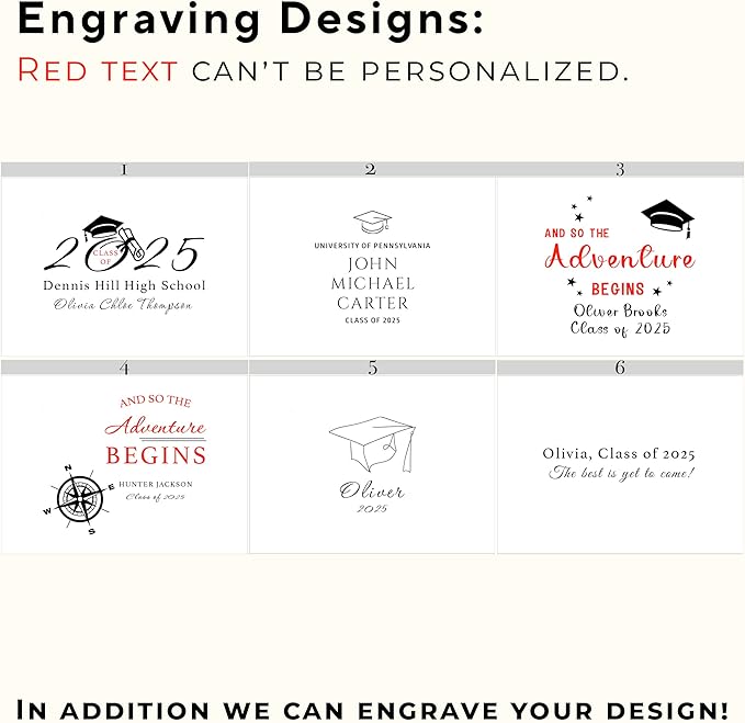 Graduation Keepsake Box 2025 - Personalized Graduation Gifts for Him Her, Custom Engraved High School Keepsake Organizer Boys Girls, School Years Memory Box, Card Cap and Gown Storage Congrats Grad