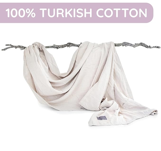 Lightweight - 100% Cotton Muslin Ring Sling Baby Carrier Newborn, Toddler, Infant Holder – Adjustable, Breathable, Beige Baby Sling Carrier