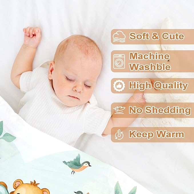 Ship Next Day, Personalized Baby Blanket – Printed in USA, Custom Baby Blanket for Boys & Girls, Baby Blanket with Name, Baby Shower, Easter, Christmas, Birthday Newborn & Toddler Gifts, Baby Gifts