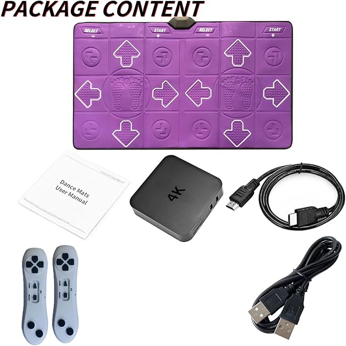 Dance Mat for Kids and Adults, Double User Wireless Dance Pad Game for TV, Exercise Dancing Mat for Family Games,Gifts Ideas for Girls and Boys