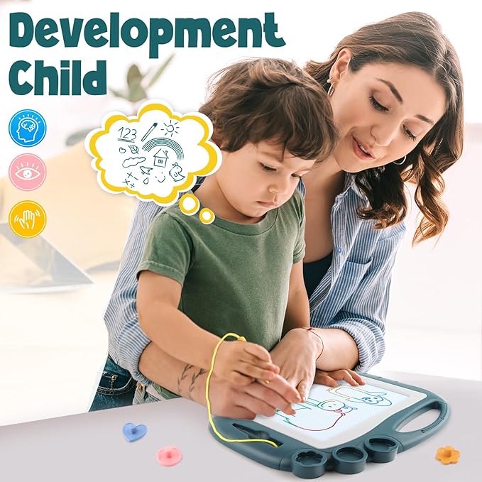 Magnetic Drawing Board, Toddler Toys for Age 1 2 3 Boys Girls, Sketch Pad, Birthday Easter Christmas Halloween Kids Toy Gifts for Boys and Girls