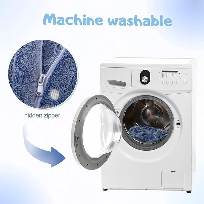 COMAX Kids Bean Bag Chair Turn into Beanbag Bed, Unicorn Toddler Bean Chair for Girl Boy Sleeping, Lazy Children Sofa Couch with Filler, Convertible Child Floor Mattress, Glowing Space