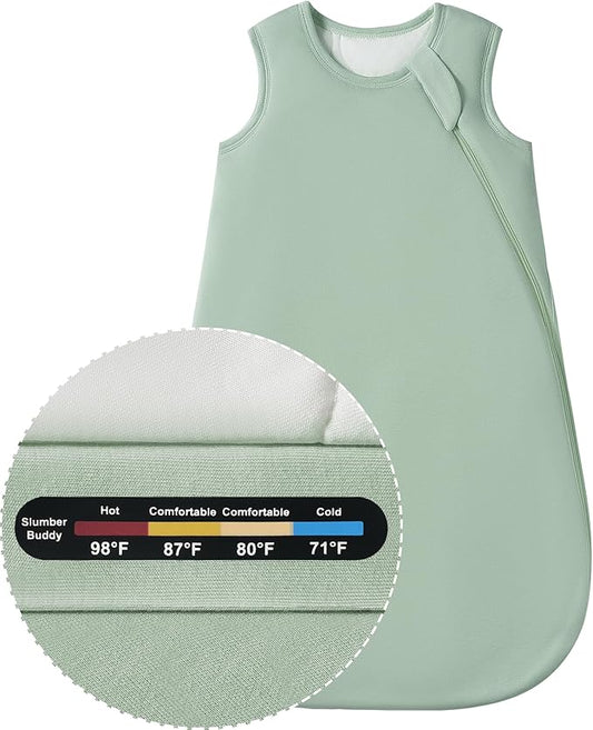 Baby Bamboo Sleep Sack, 70% Rayon Made from Bamboo 30% Cotton 1.0 TOG Infant Wearable Blanket