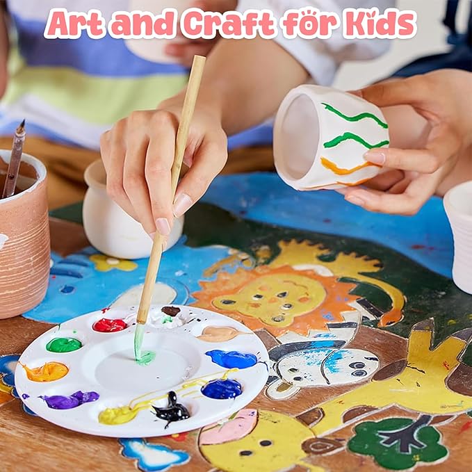 Skirfy Pottery Wheel for Kids Beginners with Light,Arts and Crafts for Kids Ages 8-12,Ceramic Wheel with Painting Kit, Adjustable Speed,Birthday Christmas Thanksgiving Gift for Girls Boys Age 6+