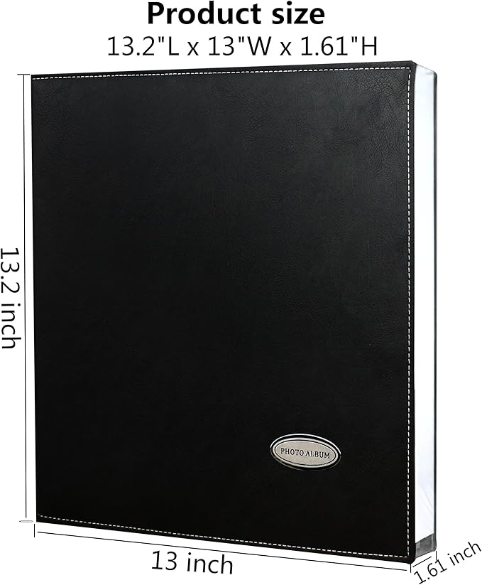 Self-Adhesive Photo Album, Dust-free, glue free and waterproof Scrapbook Album, Family album, Leather Cover, Hand Made DIY Albums Holds 3x5, 4x6, 5x7, 6x8,8x10 photos