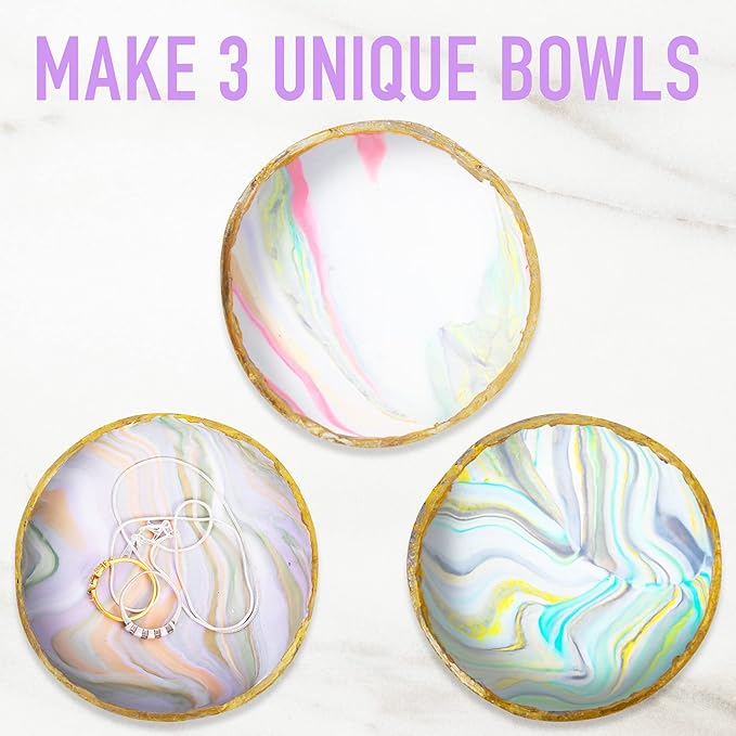Make Your Own Clay Jewelry Bowls Arts and Crafts Kit for Girls Kids Ages 8 9 10 11 12 Years Old
