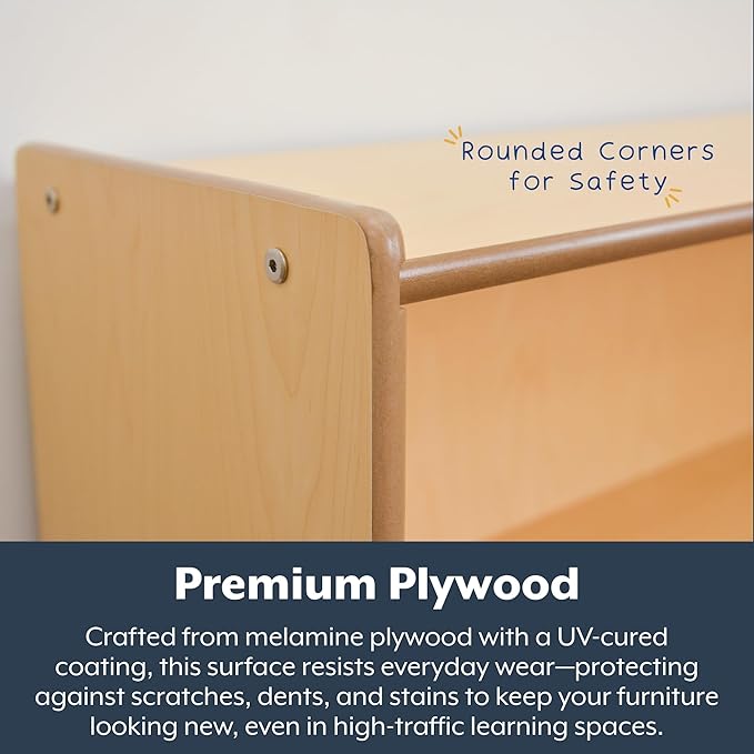 Angeles Value Line Book Display, Classroom Organization, Kids Bookshelf, Assembly Required, 29" L x 10" W x 30" H