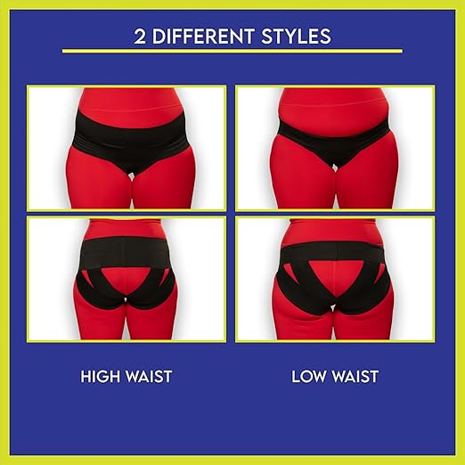 Women’s Pelvic Orthotic Support Belt ― Uterus Girdle for Prolapsed Bladder | Vulvar Varicosities | Postpartum Recovery | Dysfunction Pain Relief - High Waist (Black - X large)