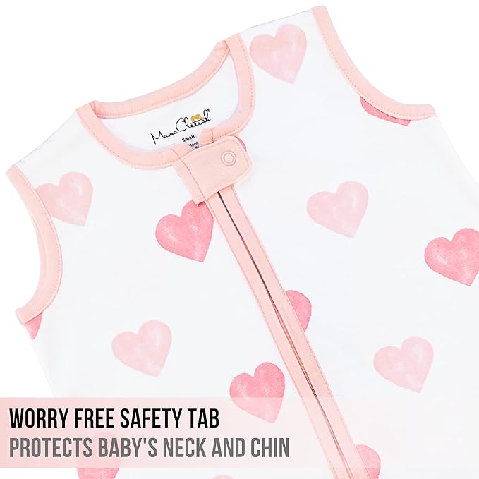 Baby Sleep Sack 1.0 TOG, Organic Cotton Baby Wearable Blanket with Two-Way Zipper, Swaddle Transition Baby Sleeping Bag, All-Season Sleep Sack for Newborn Infant Toddler Boy Girl, 12-18 Months, 1-Pack