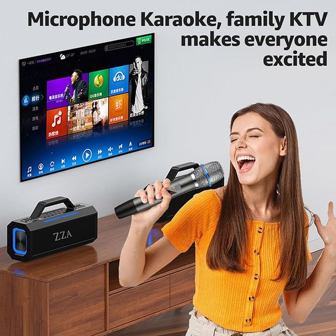 Portable Bluetooth Speakers, 60W Peak Wireless Outdoor Speaker with Subwoofer, Deep Bass, 3 Lighting Mode, 100dB Loud Party Speakers for Camping, Beach, Garage