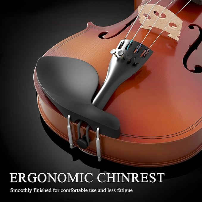 1/2 Beginner Violin Kit for Kids,Complete Violin Set with Case, Bow, Rosin,Natural