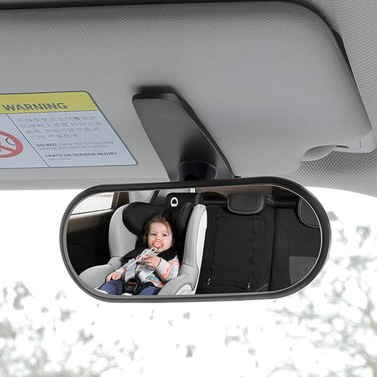 Car Rearview Mirror Rear View Mirrors for Baby 360 Adjustable Automotive Interior Mirrors Cars Mirror Rear Facing Kids Observing (Clip Base)