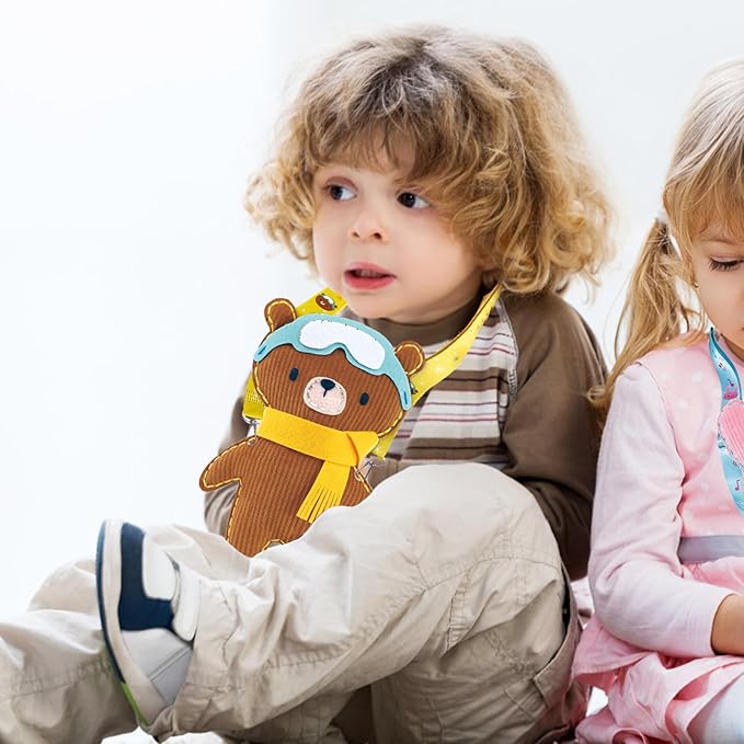 Avenir Sewing Kit for Kids Birthday Gifts for Kids Aged 6 Corduroy Fabric With Shoulder Strap Safe Needles Pre-cut Felt Easy DIY Arts and Crafts for Boys and Girls Stuff No Mess with Full Instructions